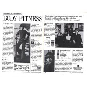 Geminesse Beauty Report Plimpton Max Factor Advertisement 1970s 2 Page Ad Print